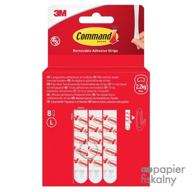 Uniwersalne paski samoprzylepne COMMAND™ (17023-8-EU), usuwalne, duże, 8 pasków