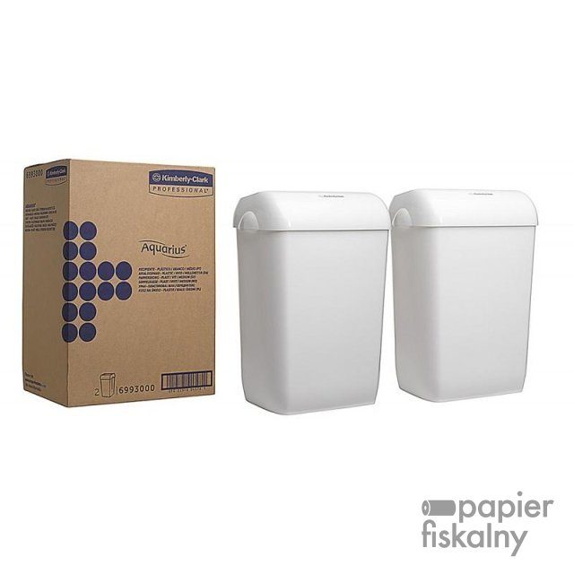 Kosz na śmieci KIMBERLY-CLARK, 43l, 2 szt., biały