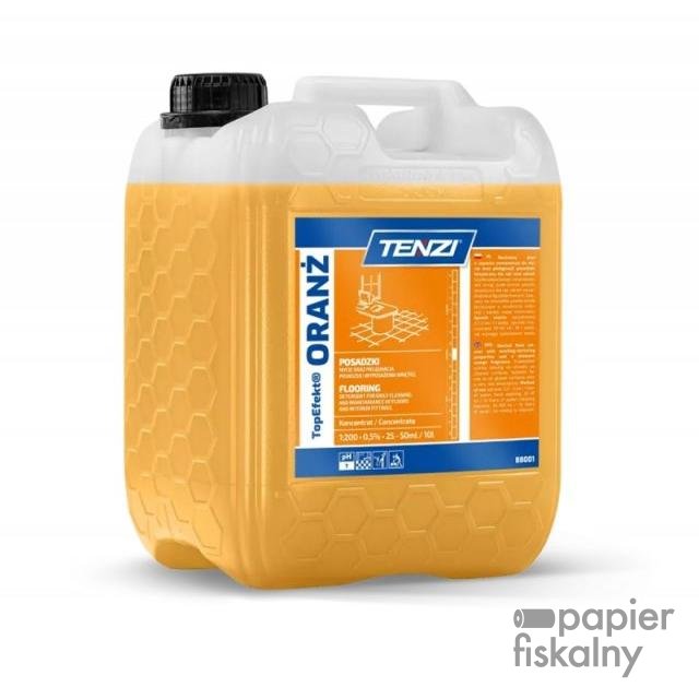 Neutralny płyn do mycia posadzek TENZI, Topefekt, zapach pomarańczy, Oranż, 10l