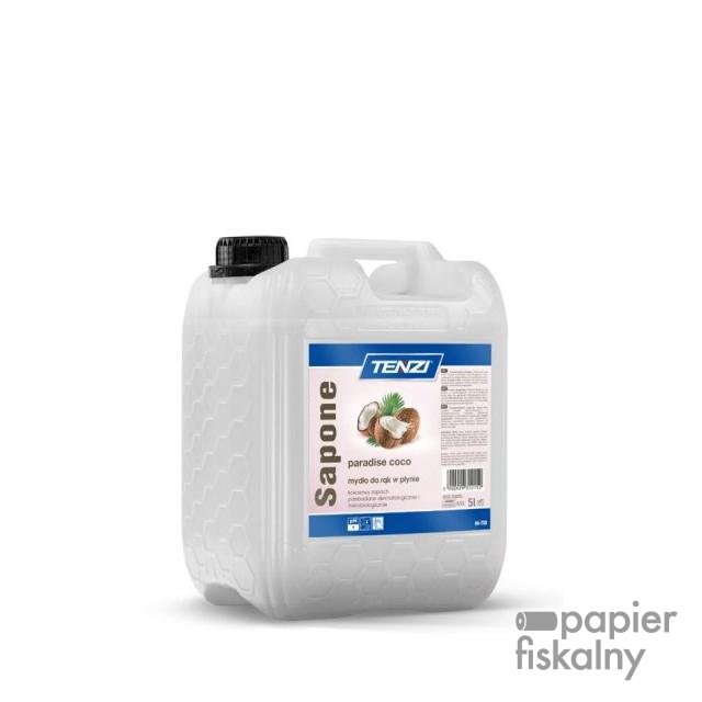 Mydło w płynie TENZI, zapach kokosowy, Sapone Paradise Coco, 5l