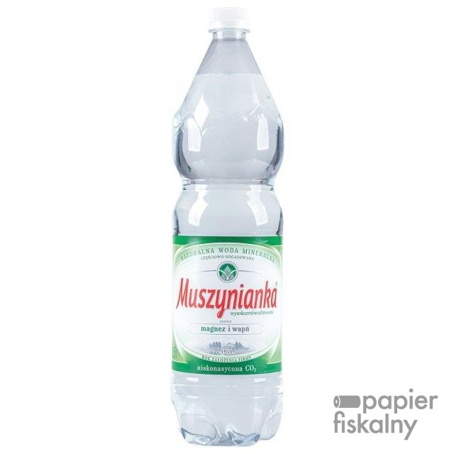 Woda MUSZYNIANKA, niegazowana, 1,5l, kaucja