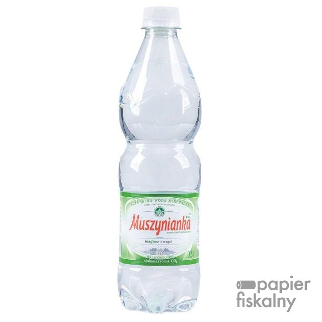 Woda MUSZYNIANKA, niegazowana, 0,6l, kaucja