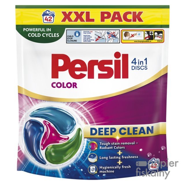 Kapsułki do prania PERSIL Deep Clean Discs Color 4w1, kolor, 42 szt.