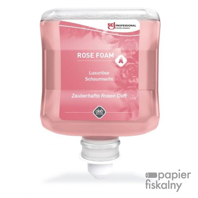 Mydło w pianie DEB Rose Foam, wkład do dozownika, 1l, różane
