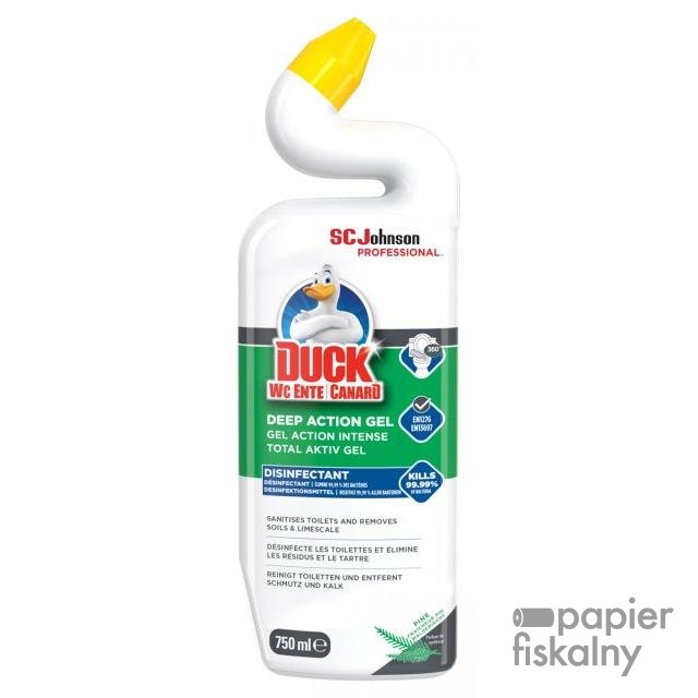 Żel do czyszczenia toalet DUCK Deep Action Pine, 750ml