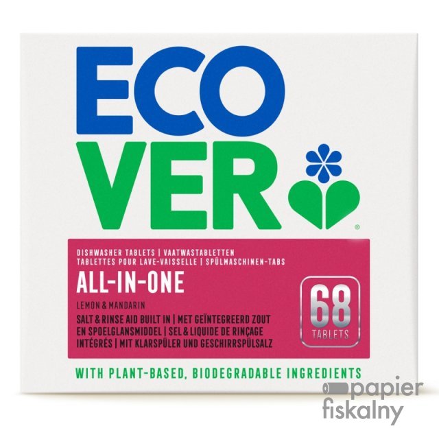 Tabletki do zmywarki ECOVER All-in-One Cytryna & Mandarynka, 68szt.