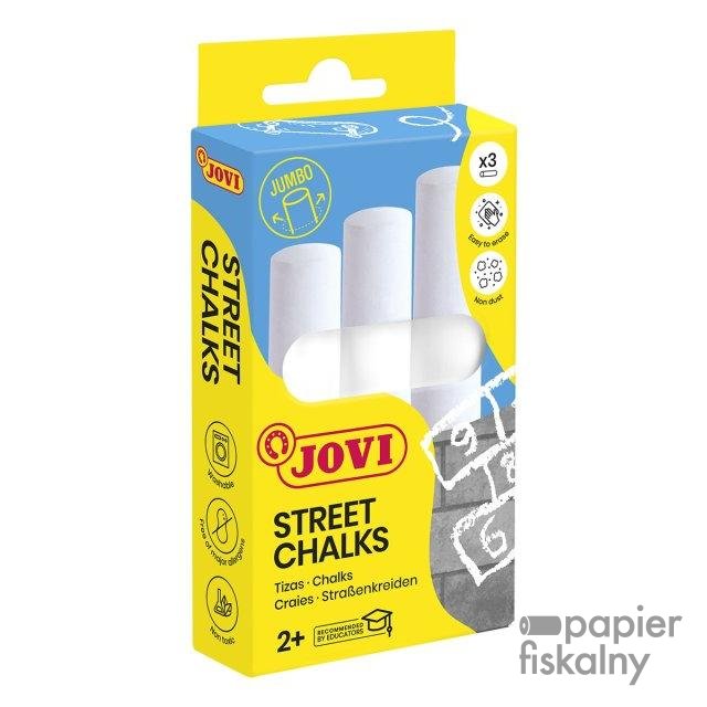 Kreda chodnikowa JOVI, 3 szt., biała
