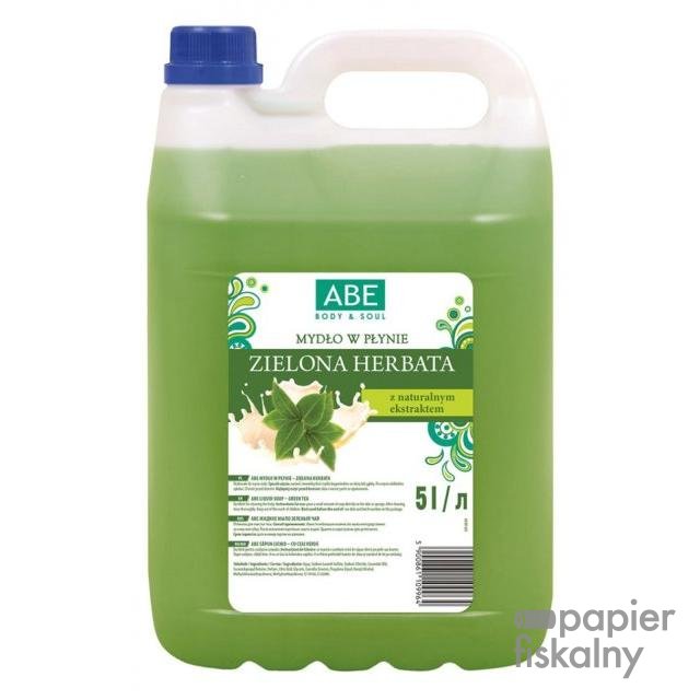 Mydło w płynie ABE, 5l, zielona herbata z limonką