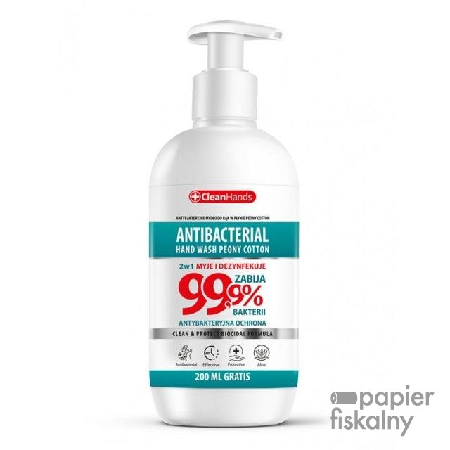 Antybakteryjne mydło w płynie CLEANHANDS, 300ml + 200ml