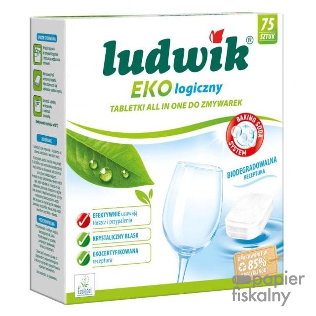 Ekologiczne tabletki do zmywarek All in 1 LUDWIK, 75 szt.