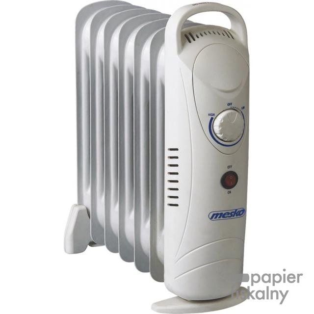 Grzejnik olejowy MESKO, 7 żeberek, 1500W, szary