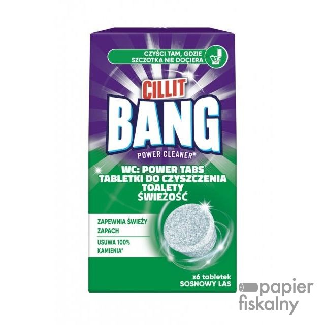 Tabletki do WC CILLIT BANG Tabs Pine, sosna, 6 szt.