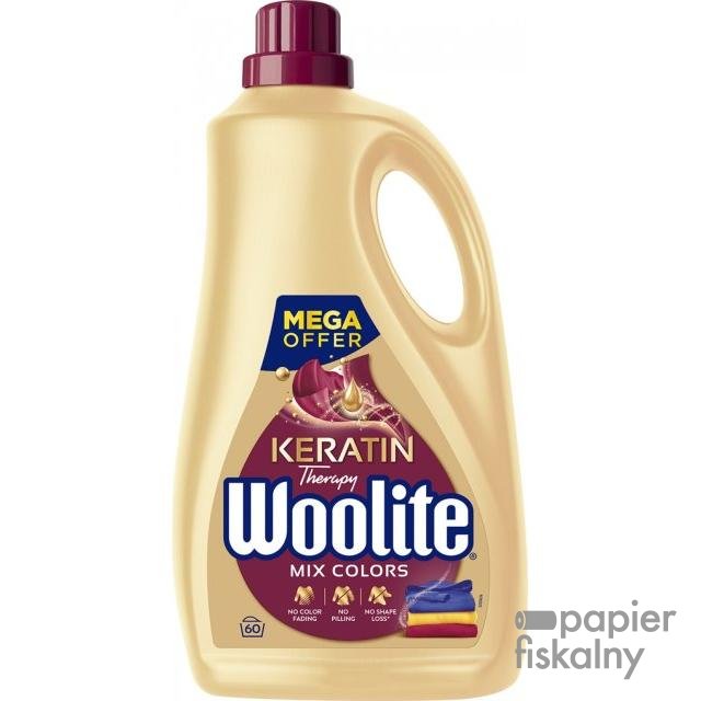 Płyn do prania kolorowych tkanin WOOLITE z keratyną, 60 prań, 3,6l