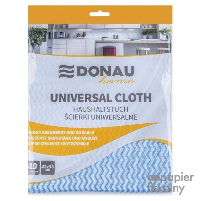 Ścierka uniwersalna DONAU HOME, 43 × 38cm, 10 szt., niebieska