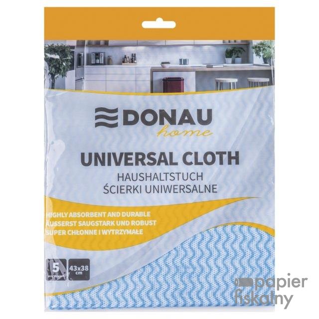 Ścierka uniwersalna DONAU HOME, 43 × 38cm, 5 szt., niebieska